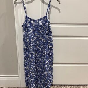 Old Navy Blue Floral Kids Casual Dress